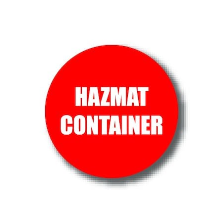 Ergomat 16in CIRCLE SIGNS - Hazmat Container DSV-SIGN 256 #1856 -UEN